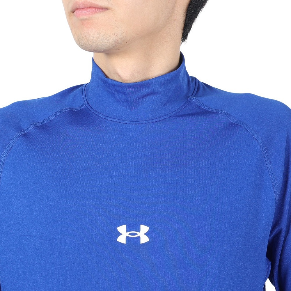 アンダーアーマー（UNDER ARMOUR）（メンズ）野球 アンダーシャツ ヒートギア ロングスリーブ モックシャツ 1385291 400 速乾