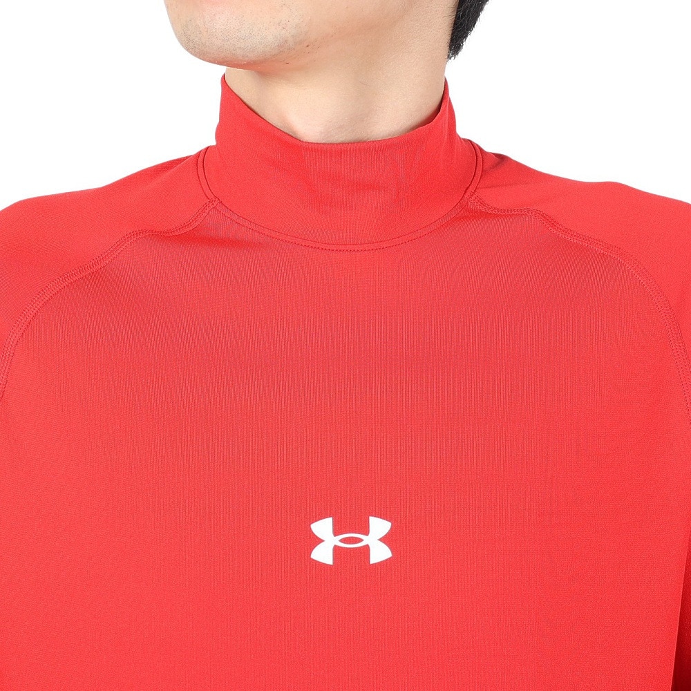 アンダーアーマー（UNDER ARMOUR）（メンズ）野球 アンダーシャツ ヒートギア ロングスリーブ モックシャツ 1385291 600 速乾