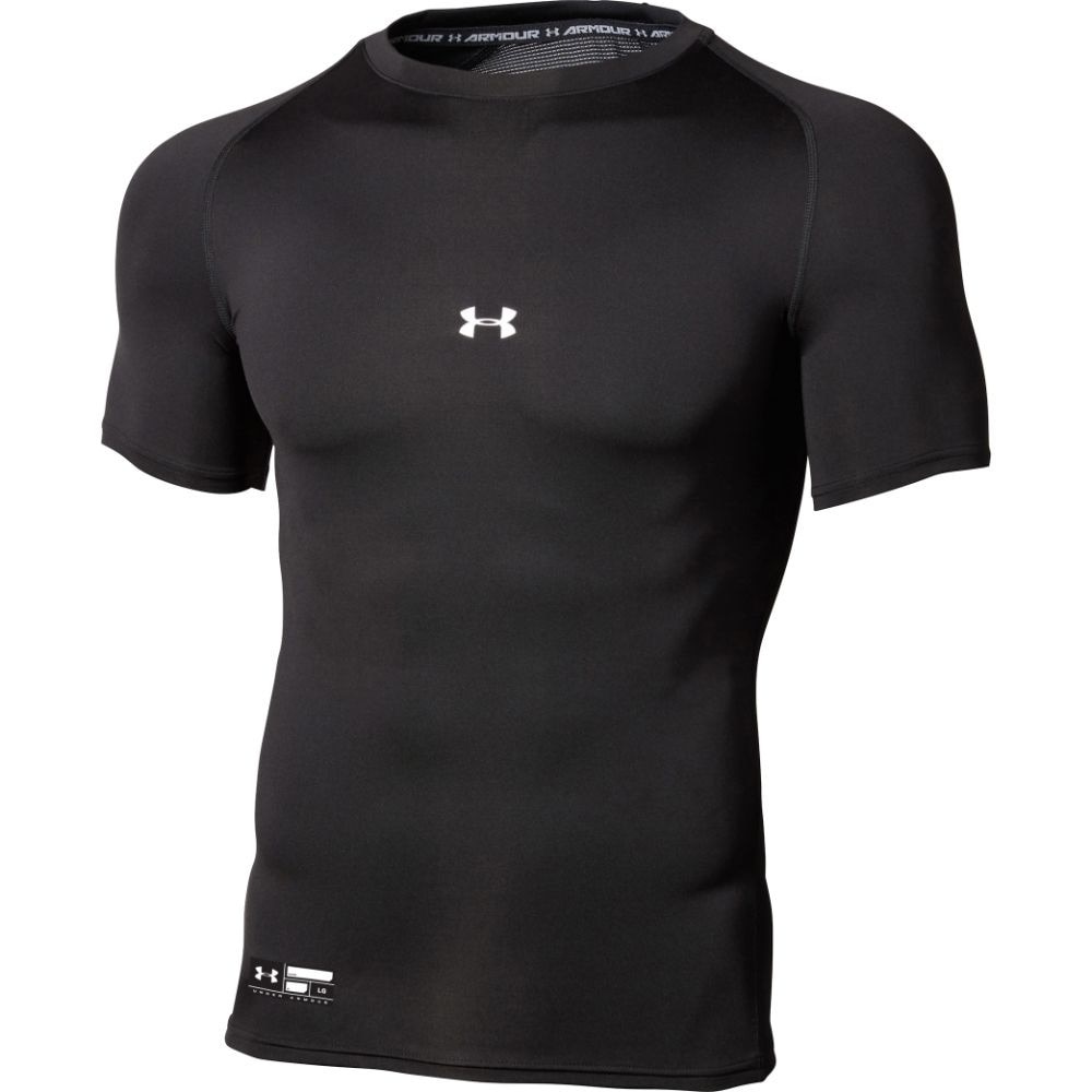 アンダーアーマー（UNDER ARMOUR）（メンズ）野球 アンダーシャツ 半袖 ヒートギア アーマー コンプレッション クルー 1313259 BLK/SIL BB 黒