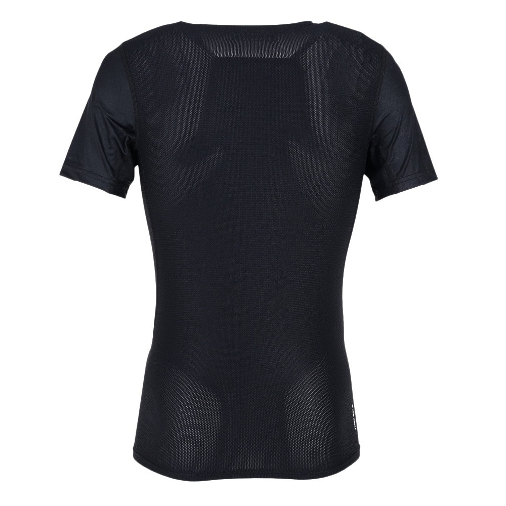 アンダーアーマー（UNDER ARMOUR）（メンズ）野球 アンダーシャツアイソチル コンプレッション ショートスリーブ クルー ブラック UPF50 1364732 BLK