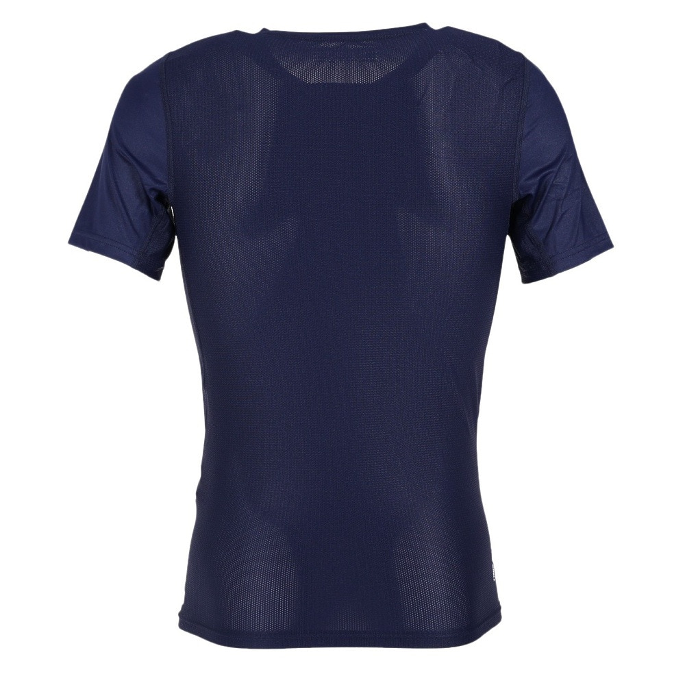 アンダーアーマー（UNDER ARMOUR）（メンズ）野球 アンダーシャツ アイソチル コンプレッション ショートスリーブ クルー ネイビー UPF1364732 MDN 