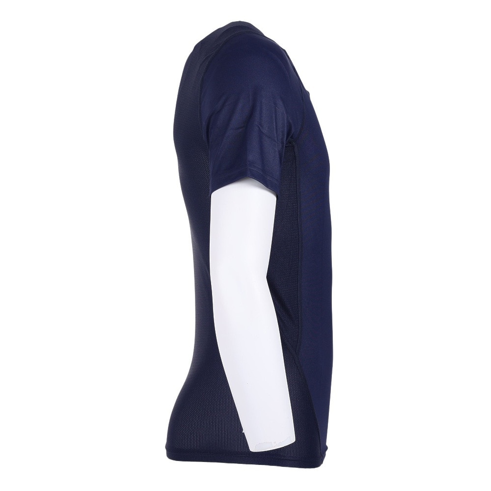 アンダーアーマー（UNDER ARMOUR）（メンズ）野球 アンダーシャツ アイソチル コンプレッション ショートスリーブ クルー ネイビー UPF1364732 MDN 