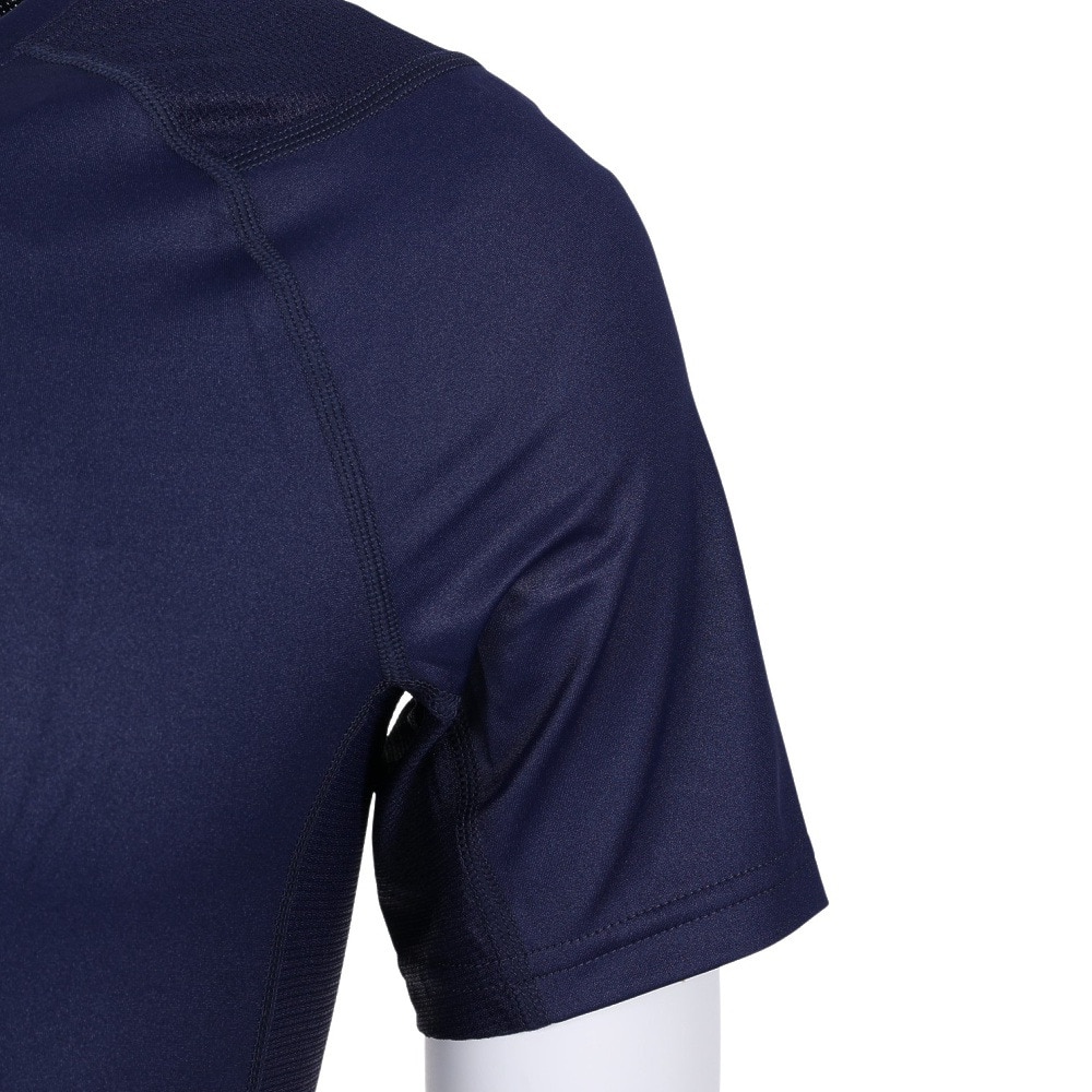 アンダーアーマー（UNDER ARMOUR）（メンズ）野球 アンダーシャツ アイソチル コンプレッション ショートスリーブ クルー ネイビー UPF1364732 MDN 