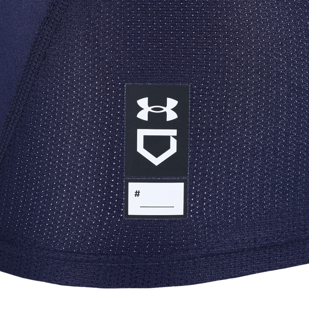 アンダーアーマー（UNDER ARMOUR）（メンズ）野球 アンダーシャツ アイソチル コンプレッション ショートスリーブ クルー ネイビー UPF1364732 MDN 