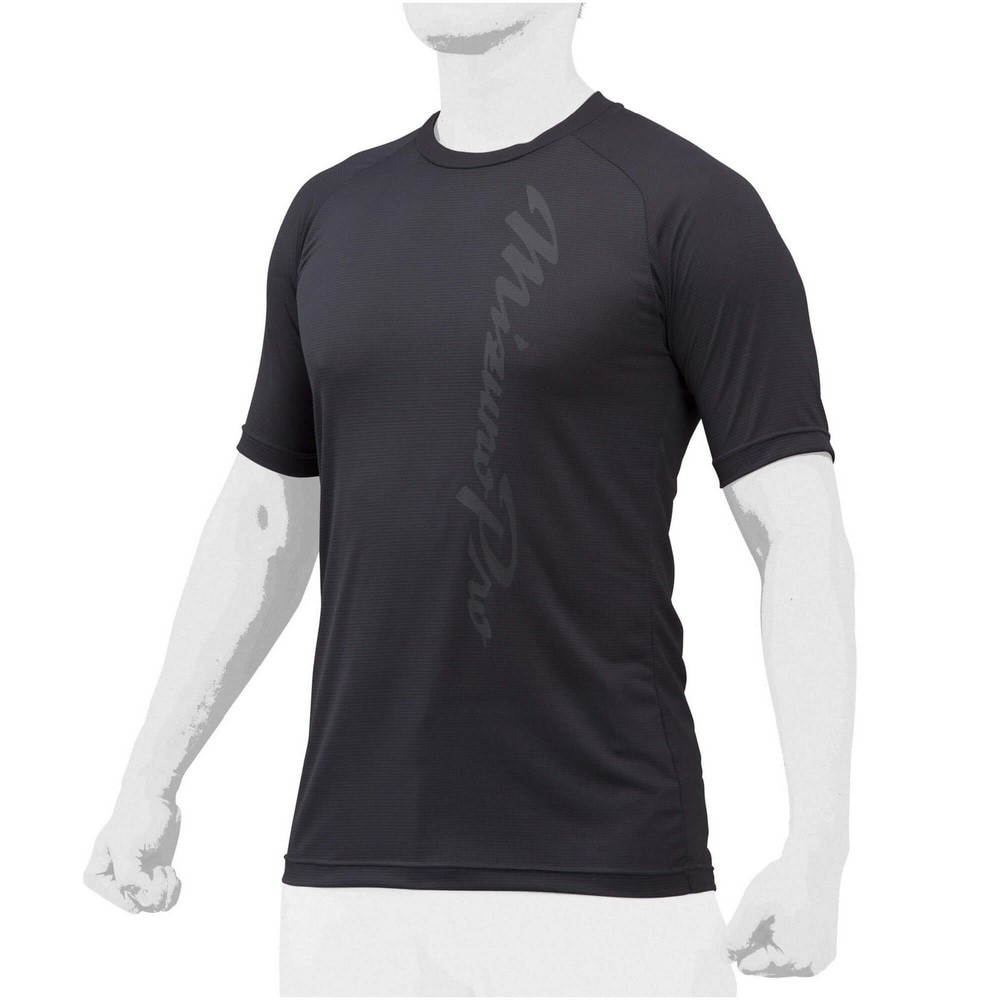 ミズノ（MIZUNO）（メンズ、レディース）ミズノプロ 野球 アンダーシャツ ハイドロ銀チタン ローネック 半袖シャツ 12JA1P3509 速乾