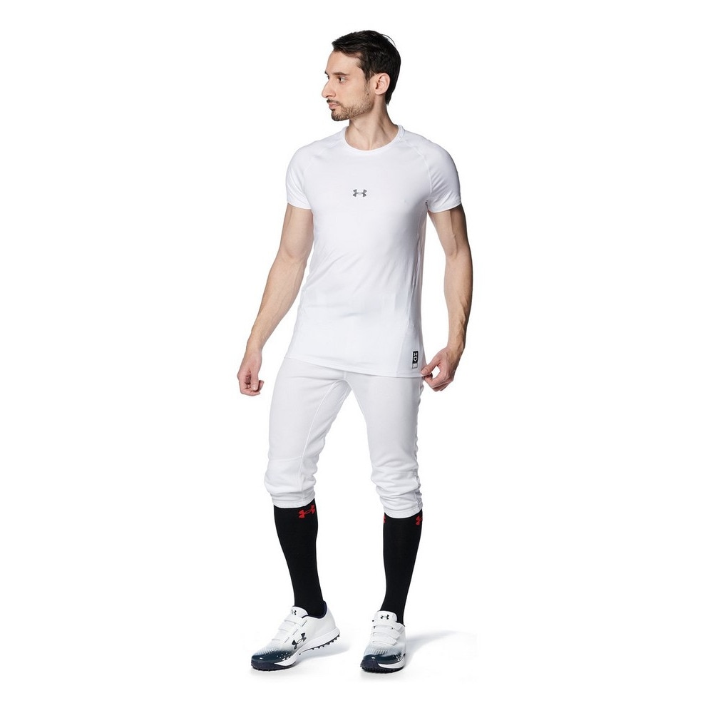 アンダーアーマー（UNDER ARMOUR）（メンズ）野球 ヒートギアアーマー コンフォートフィッティド 半袖クルーネック アンダーシャツ 1384732 100 速乾
