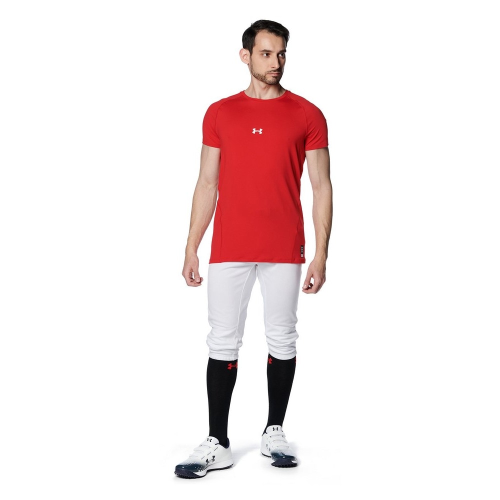 アンダーアーマー（UNDER ARMOUR）（メンズ）野球 ヒートギアアーマー コンフォートフィッティド 半袖クルーネック アンダーシャツ 1384732 600 速乾
