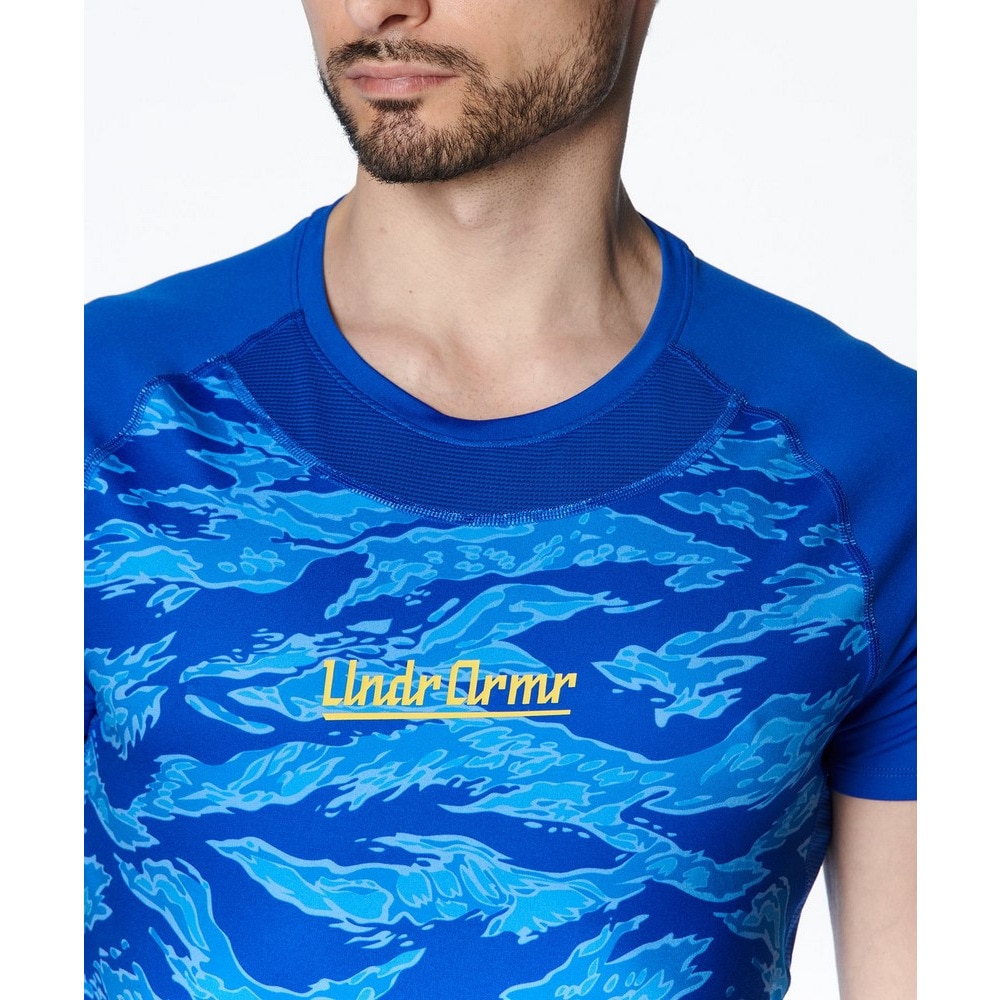 アンダーアーマー（UNDER ARMOUR）（メンズ）野球 ヒートギアアーマー コンフォートフィッティド ノベルティ 半袖クルーネック アンダーシャツ 1384734 400 速乾