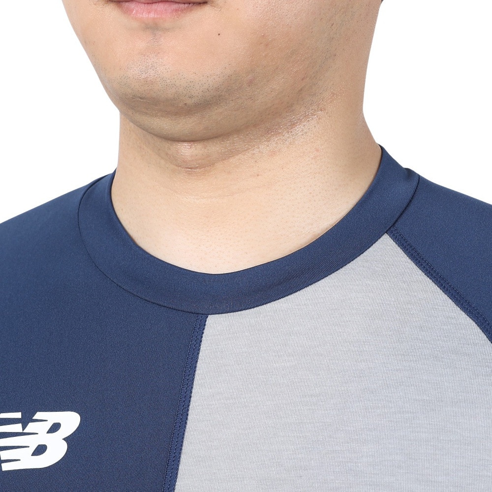 ニューバランス（new balance）（メンズ）野球 アンダーシャツ BP ベースボールアシンメトリー 半袖Tシャツ 右投げ用 MT41704RNNY