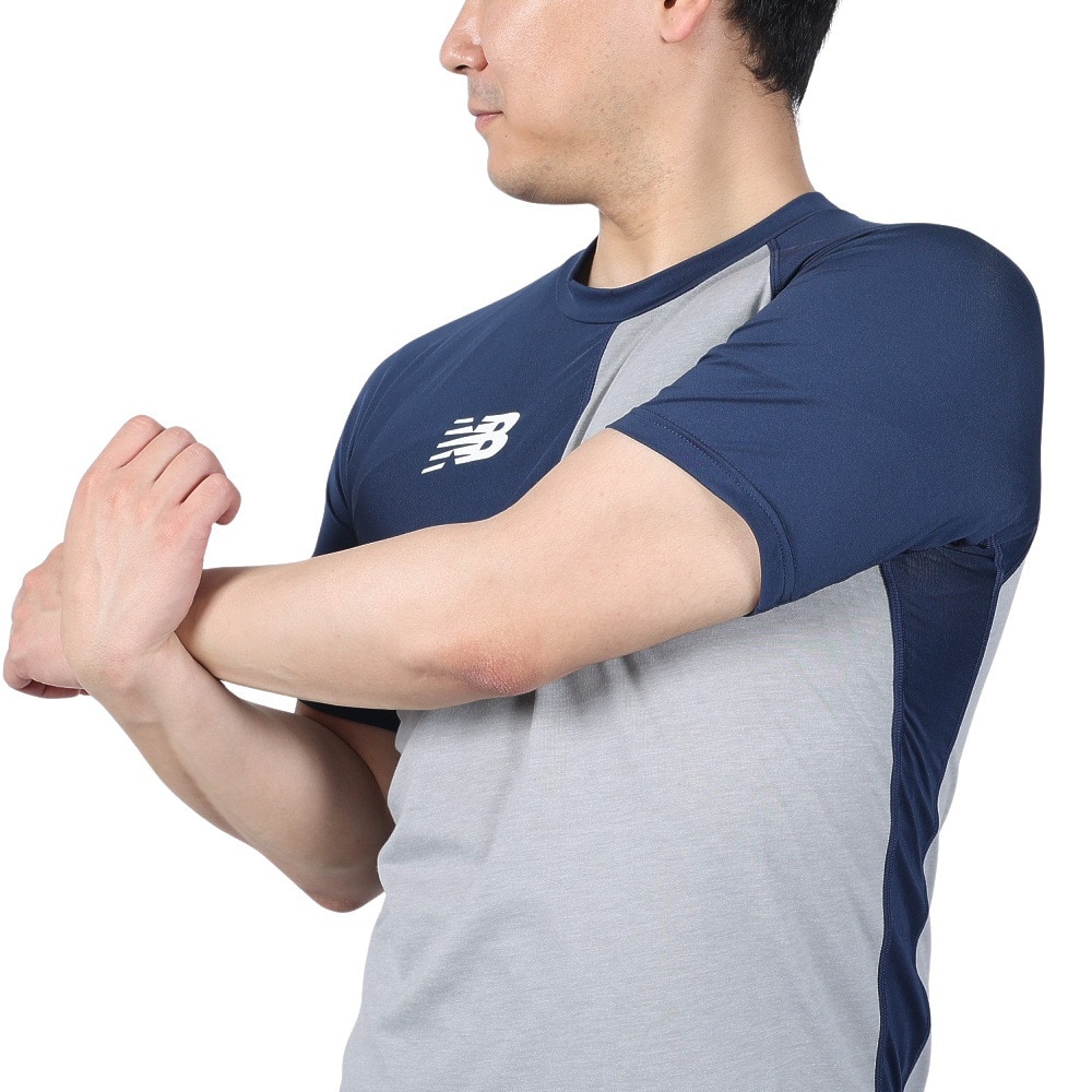 ニューバランス（new balance）（メンズ）野球 アンダーシャツ BP ベースボールアシンメトリー 半袖Tシャツ 右投げ用 MT41704RNNY 速乾