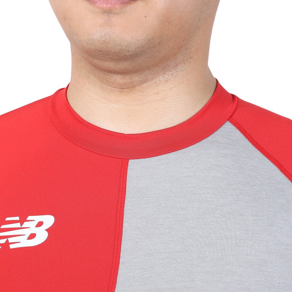 ニューバランス（new balance）（メンズ）野球 アンダーシャツ BPベースボールアシンメトリ―半袖Tシャツ 右投げ用 MT41704RTRE