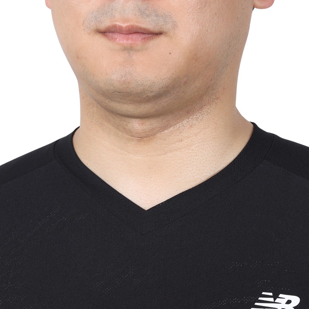ニューバランス（new balance）（メンズ）野球 アンダーシャツ BPジャガード 半袖トップ MT41707BK 速乾