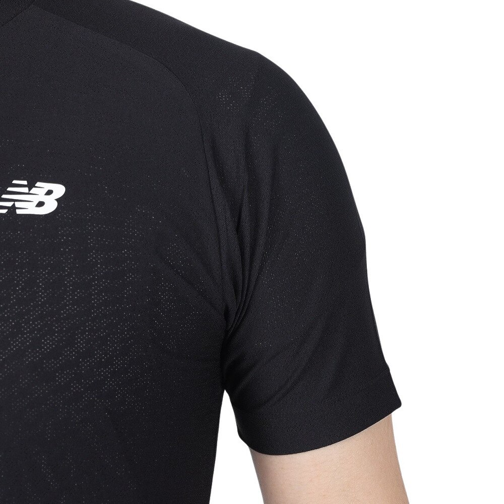 ニューバランス（new balance）（メンズ）野球 アンダーシャツ BPジャガード 半袖トップ MT41707BK 速乾