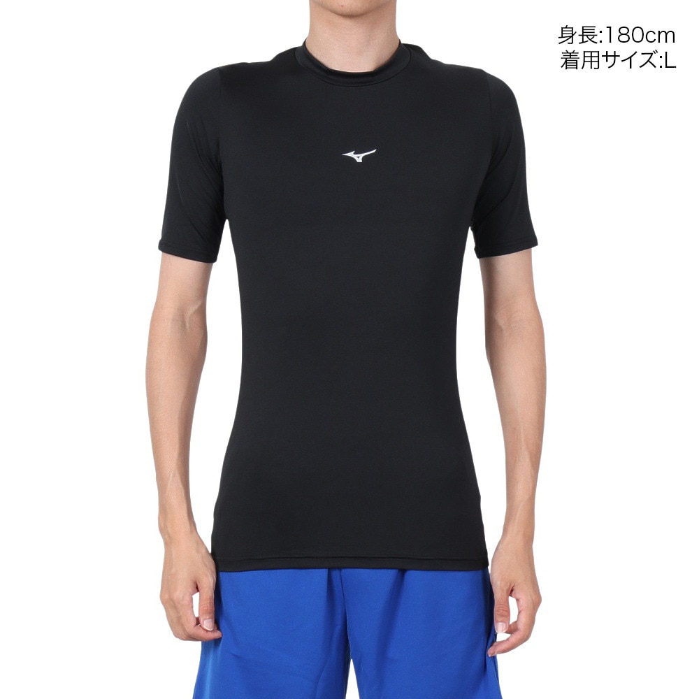 ミズノ（MIZUNO）（メンズ、レディース）野球 アンダーシャツ バイオギアローネック半袖Tシャツ 12JABC3109 速乾 UVカット