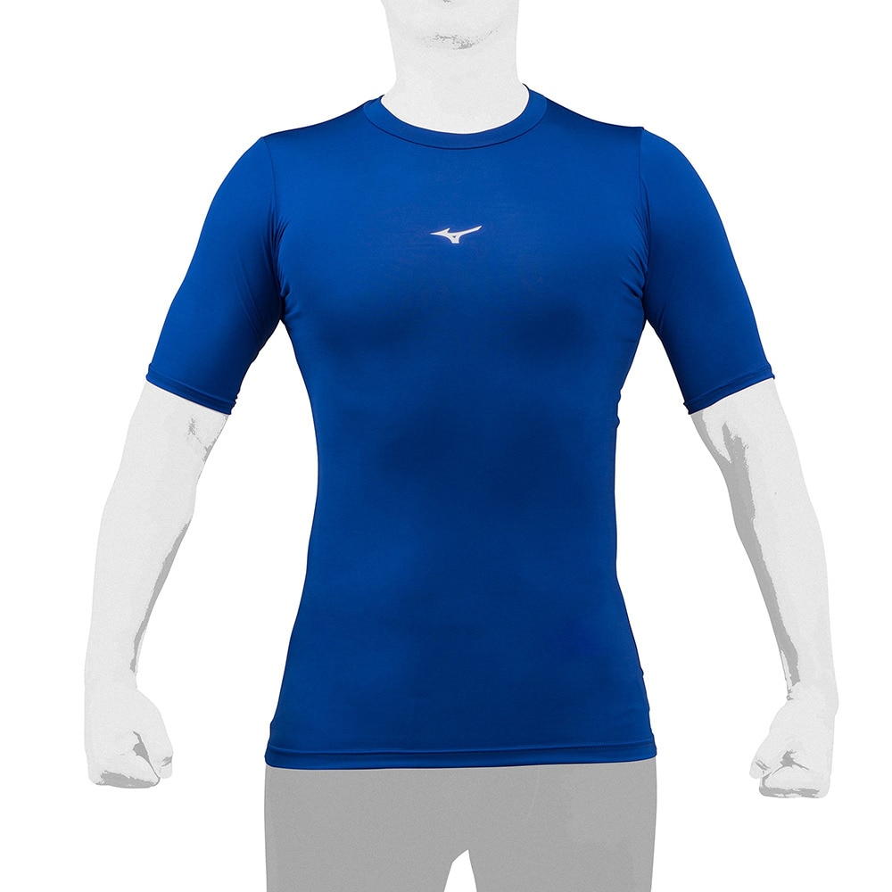 ミズノ（MIZUNO）（メンズ、レディース）野球 アンダーシャツ バイオギアローネック半袖Tシャツ 12JABC3116 速乾 UVカット