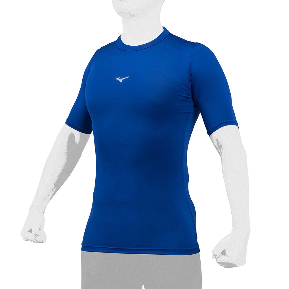 ミズノ（MIZUNO）（メンズ、レディース）野球 アンダーシャツ バイオギアローネック半袖Tシャツ 12JABC3116