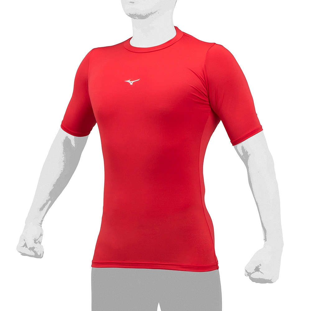 ミズノ（MIZUNO）（メンズ、レディース）野球 アンダーシャツ バイオギアローネック半袖Tシャツ 12JABC3162 速乾 UVカット