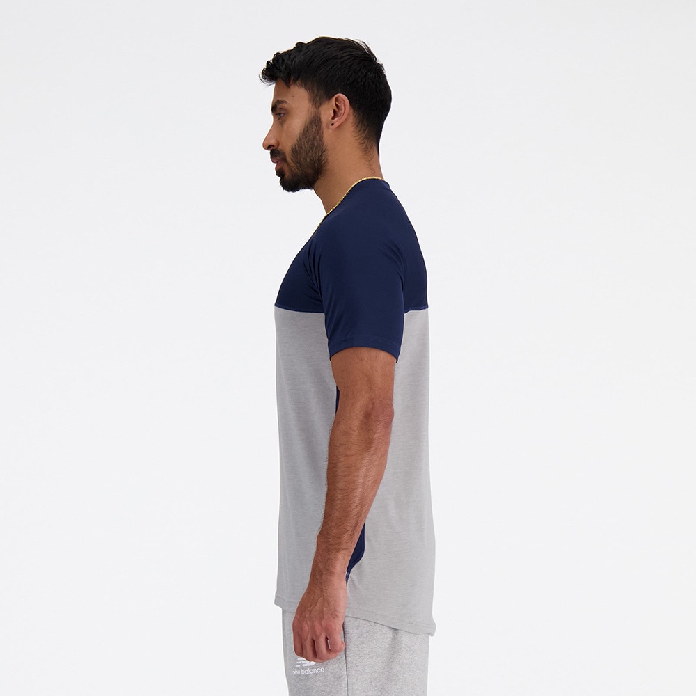 ニューバランス（new balance）（メンズ）野球 アンダーシャツ ベースボールアシンメトリー 半袖Tシャツ 左投げ用 MT41704LNNY