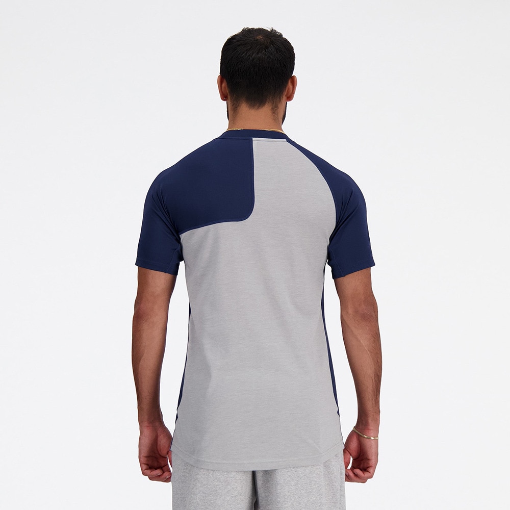 ニューバランス（new balance）（メンズ）野球 アンダーシャツ ベースボールアシンメトリー 半袖Tシャツ 左投げ用 MT41704LNNY