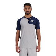 (メンズ)野球 アンダーシャツ ベースボールアシンメトリー 半袖Tシャツ 左投げ用 MT41704LNNY
