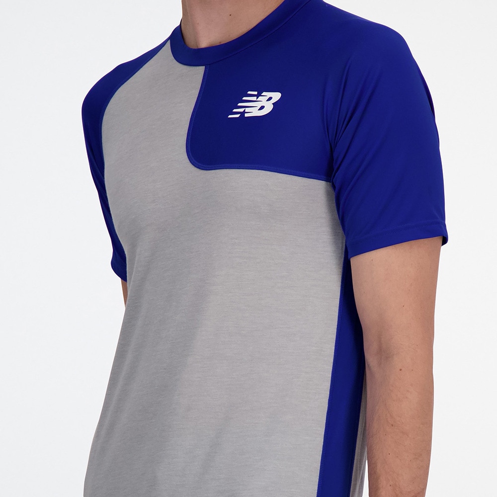 ニューバランス（new balance）（メンズ）野球 アンダーシャツ ベースボールアシンメトリー 半袖Tシャツ 左投げ用 MT41704LTRY