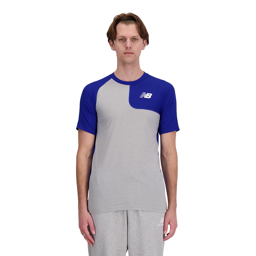 ニューバランス（new balance）（メンズ）野球 アンダーシャツ ベースボールアシンメトリー 半袖Tシャツ 左投げ用 MT41704LTRY