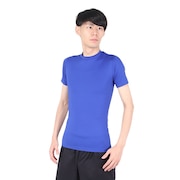 (メンズ)野球 アンダーシャツ ストレッチ丸首半袖シャツ 723G6ES4172 BLU. 速乾