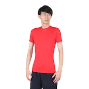 (メンズ)野球 アンダーシャツ ストレッチ丸首半袖シャツ 723G6ES4172 RED. 速乾