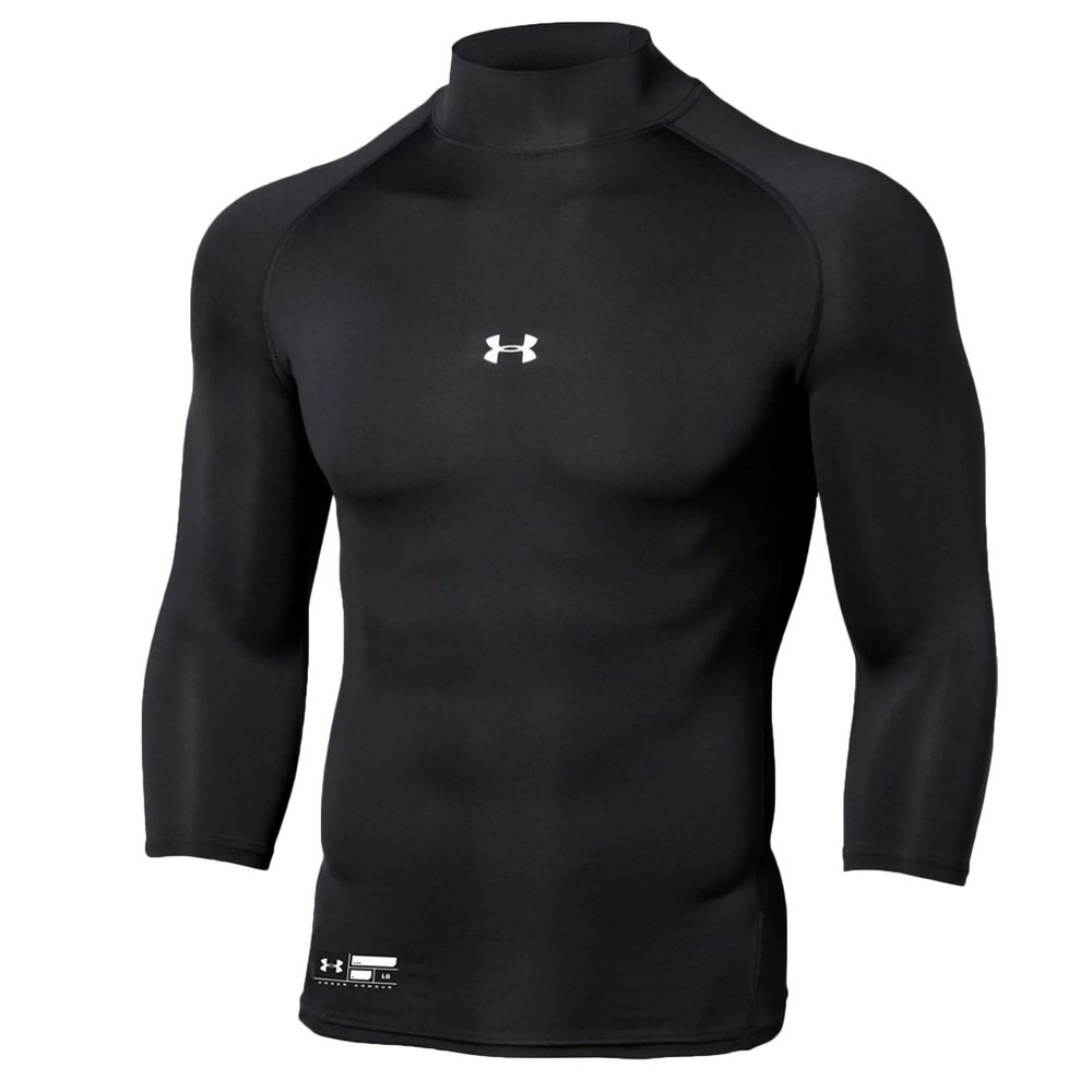 アンダーアーマー（UNDER ARMOUR）（メンズ）アンダーシャツ ヒートギアアーマー コンプレッション 3/4モック 1358644 001