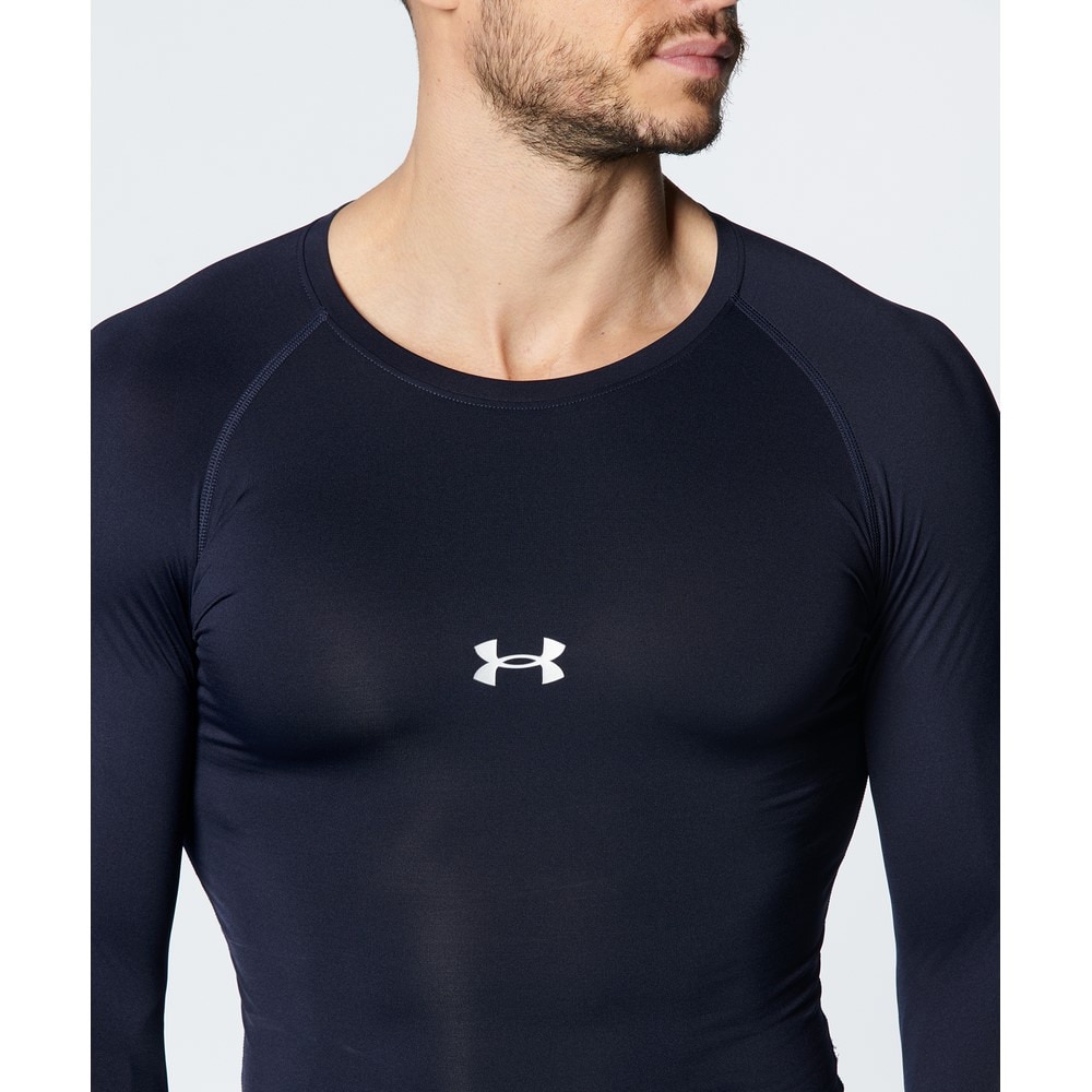 アンダーアーマー（UNDER ARMOUR）（メンズ）野球 アンダーシャツ ヒートギアアーマー コンプレッション 3/4 クルーシャツ 1378235 410