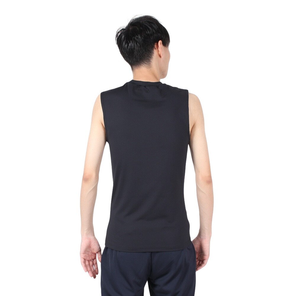 エックスティーエス（XTS）（メンズ）野球 アンダーシャツ ストレッチ丸首ノースリーブシャツ 723G0ES7673 BLK.