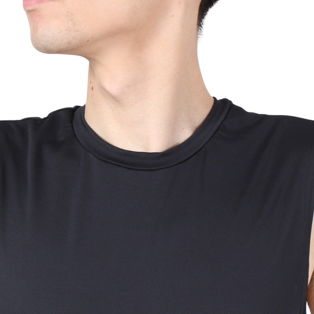 エックスティーエス（XTS）（メンズ）野球 アンダーシャツ ストレッチ丸首ノースリーブシャツ 723G0ES7673 BLK.