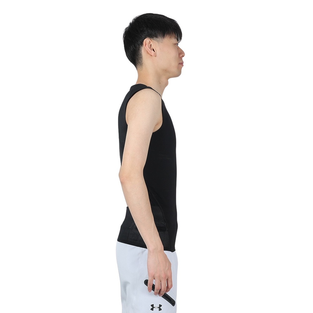 アンダーアーマー（UNDER ARMOUR）（メンズ）野球 ヒートギアアーマー コンプレッション スリーブレス クルーネック アンダーシャツ 1384730 001 速乾