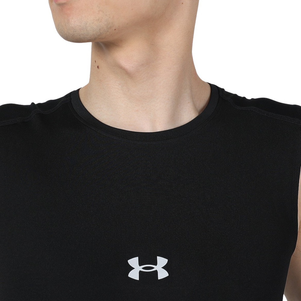 アンダーアーマー（UNDER ARMOUR）（メンズ）野球 ヒートギアアーマー コンプレッション スリーブレス クルーネック アンダーシャツ 1384730 001 速乾