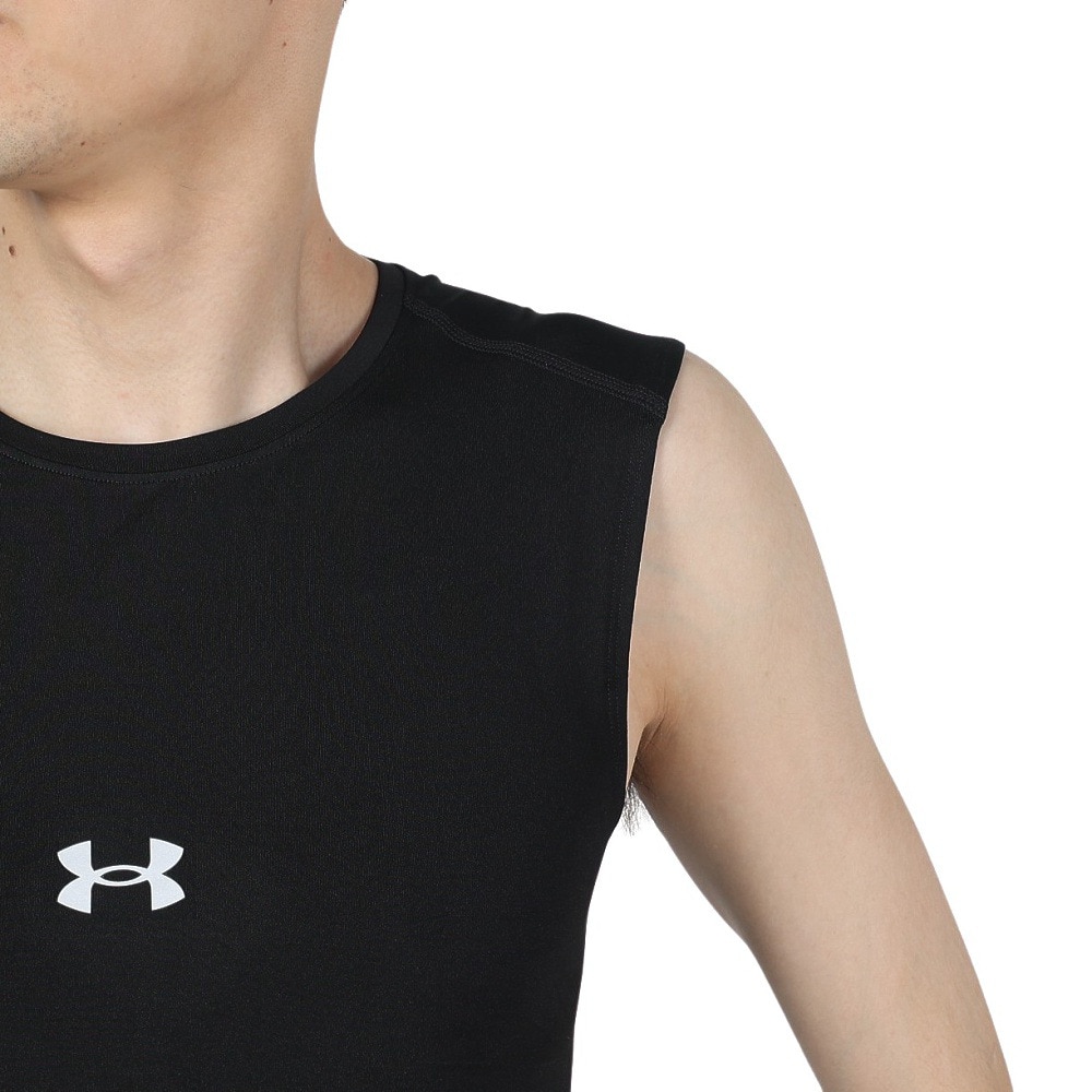 アンダーアーマー（UNDER ARMOUR）（メンズ）野球 ヒートギアアーマー コンプレッション スリーブレス クルーネック アンダーシャツ 1384730 001 速乾
