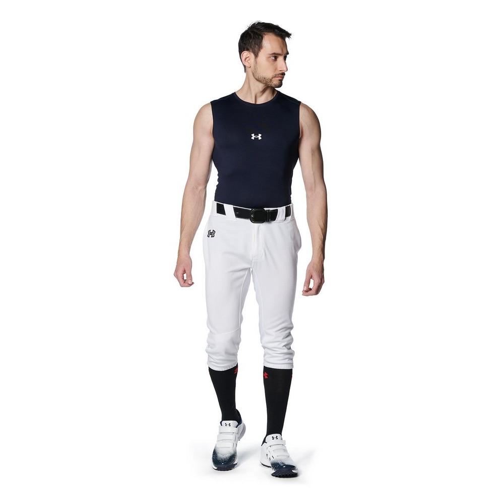 アンダーアーマー（UNDER ARMOUR）（メンズ）野球 ヒートギアアーマー コンプレッション スリーブレス クルーネック アンダーシャツ 1384730 410 速乾
