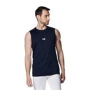 アンダーアーマー（UNDER ARMOUR）（メンズ）野球 アンダーシャツ ヒートギア コンフォート フィッティド クルーネック ノースリーブシャツ 1384733 410