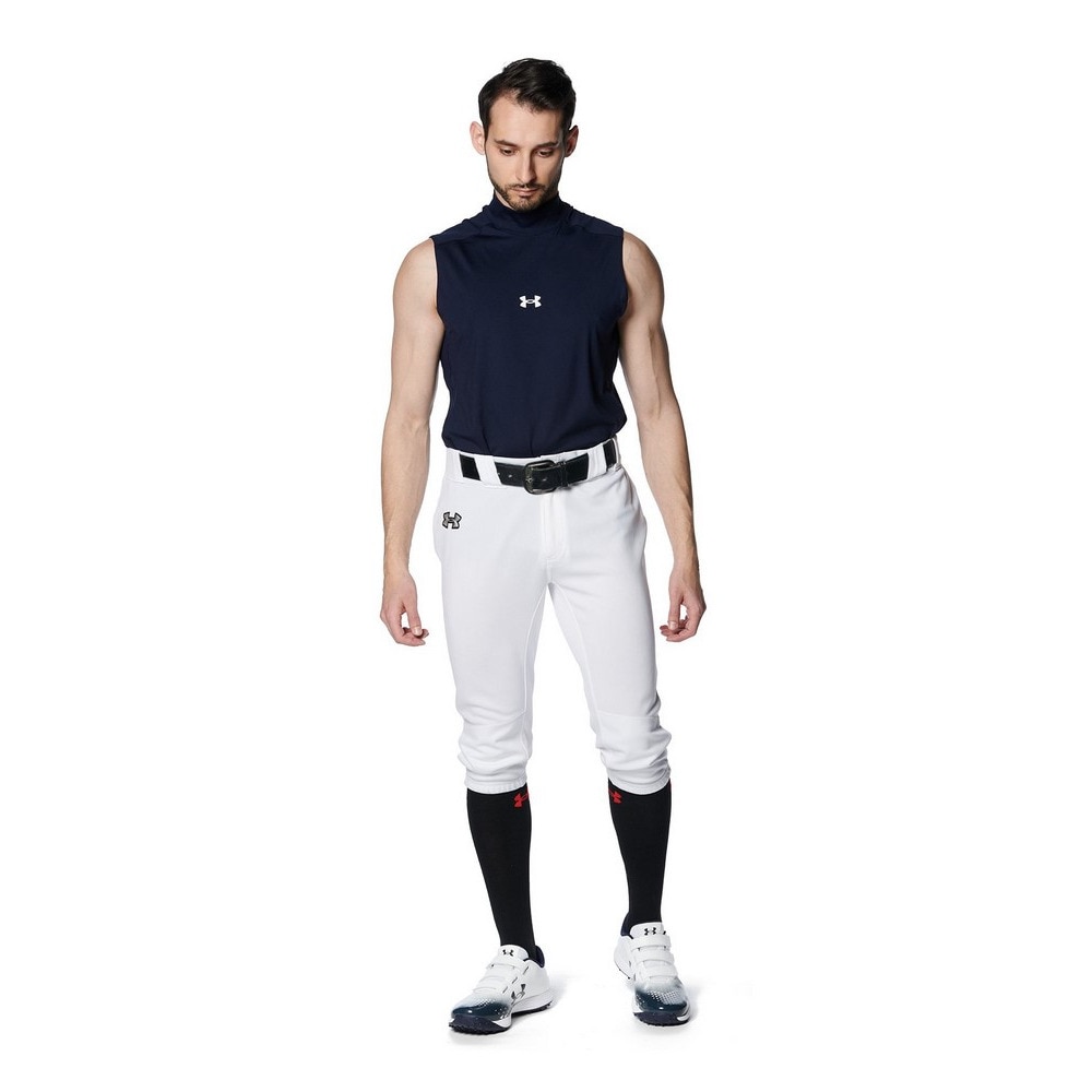 アンダーアーマー（UNDER ARMOUR）（メンズ）野球 ヒートギアアーマー コンフォートフィッティド スリーブレス モックネック アンダーシャツ 1385293 410 速乾