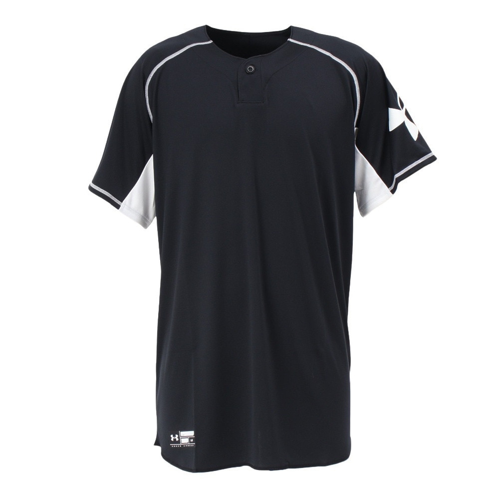 アンダーアーマー（UNDER ARMOUR）（メンズ）野球ウェア 1ボタン 半袖Tシャツ 1314084 001