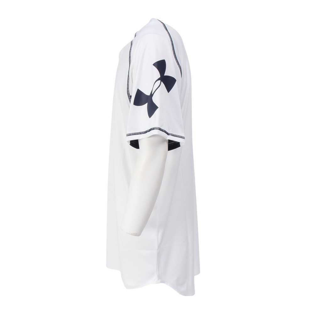 アンダーアーマー（UNDER ARMOUR）（メンズ）野球ウェア 1ボタン 半袖Tシャツ 1314084 100