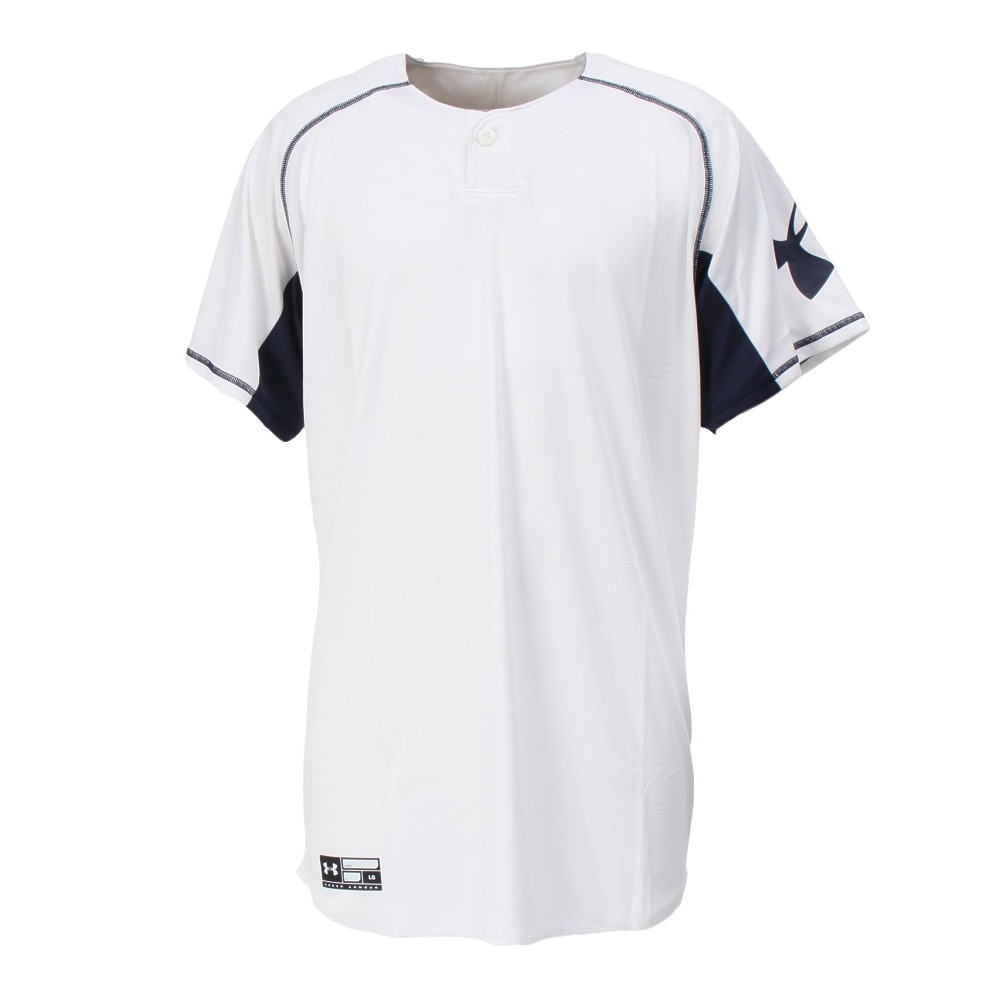 アンダーアーマー（UNDER ARMOUR）（メンズ）野球ウェア 1ボタン 半袖Tシャツ 1314084 100