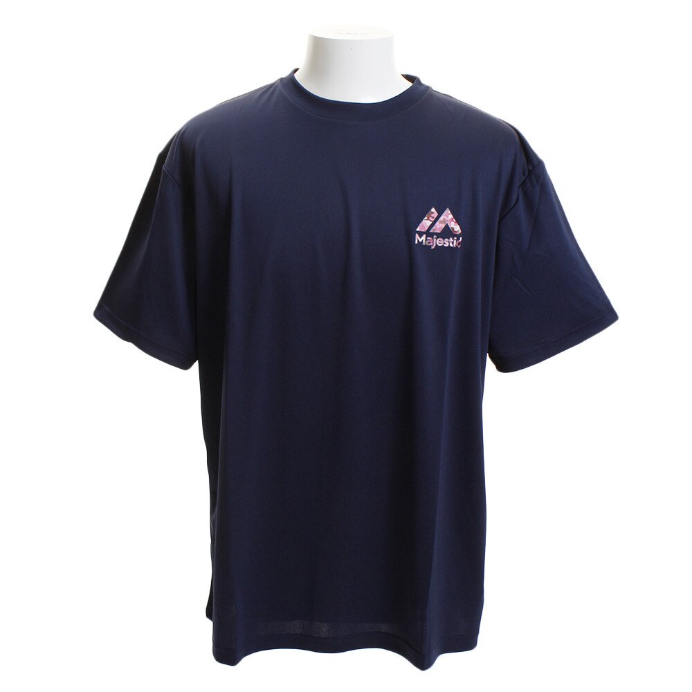 好きに MJ TEAM Tシャツ メンズ 半袖 カモフラージュロゴ XM01-TMJ-8S201-NVY1 野球 スポーツ ウェア 一般 1 490円  sarozambia.com