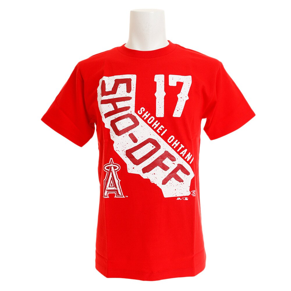  Tシャツ メンズ 半袖 大谷翔平 ロサンゼルス・エンゼルス SHO-OFF MM08-LA-8005-RD 【野球 スポーツ ウェア 一般】