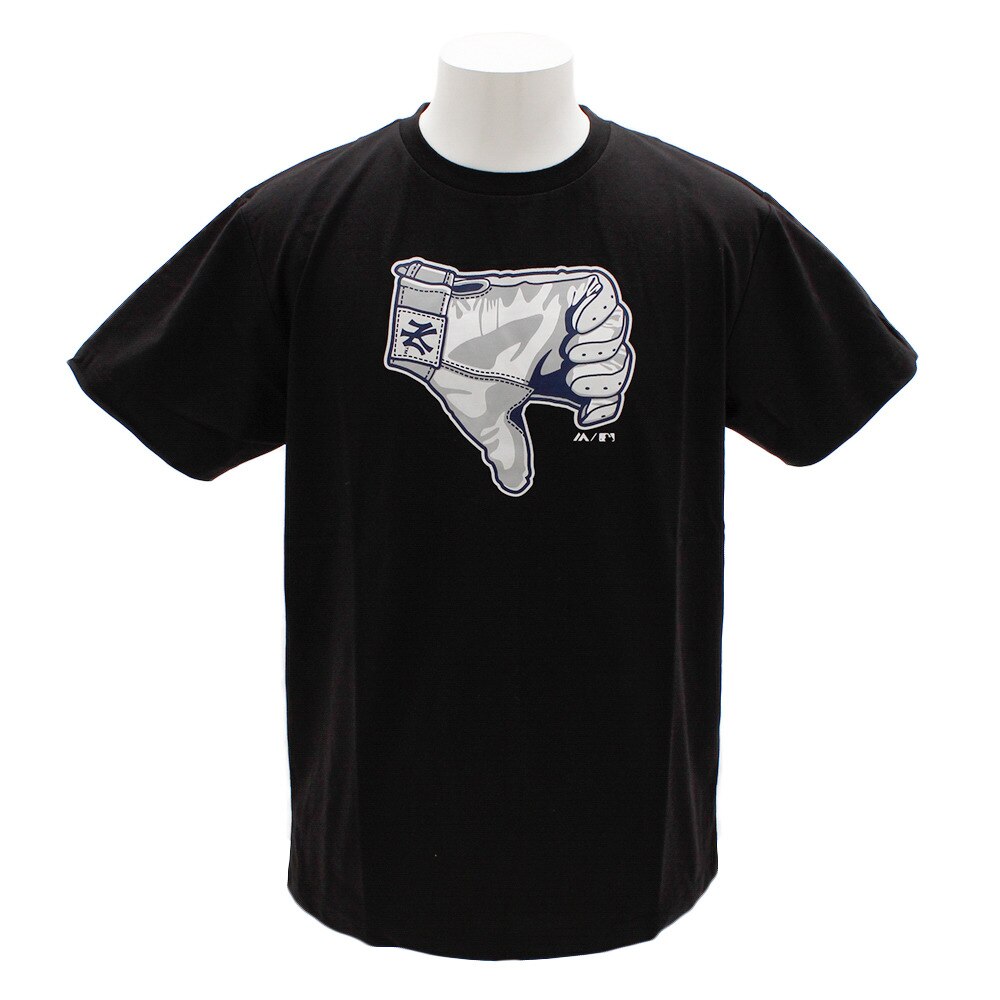  Tシャツ メンズ 半袖 グローブ MM01-NY-9S25-BK 【野球 スポーツ ウェア 一般】