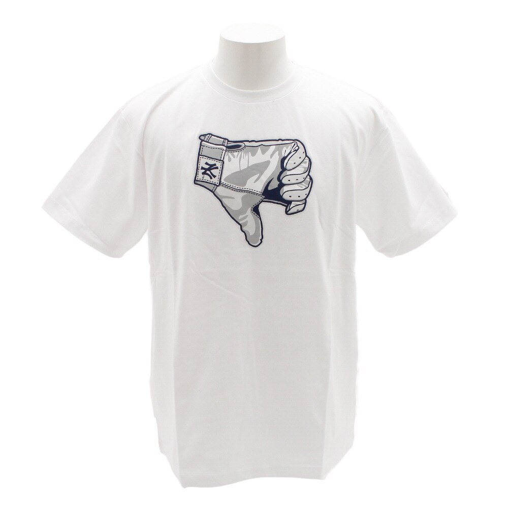  Tシャツ メンズ 半袖 グローブ MM01-NY-9S25-WH 【野球 スポーツ ウェア 一般】
