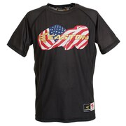 イーストン（EASTON）（メンズ）USフラッグ 半袖Tシャツ EA7HSA13-090