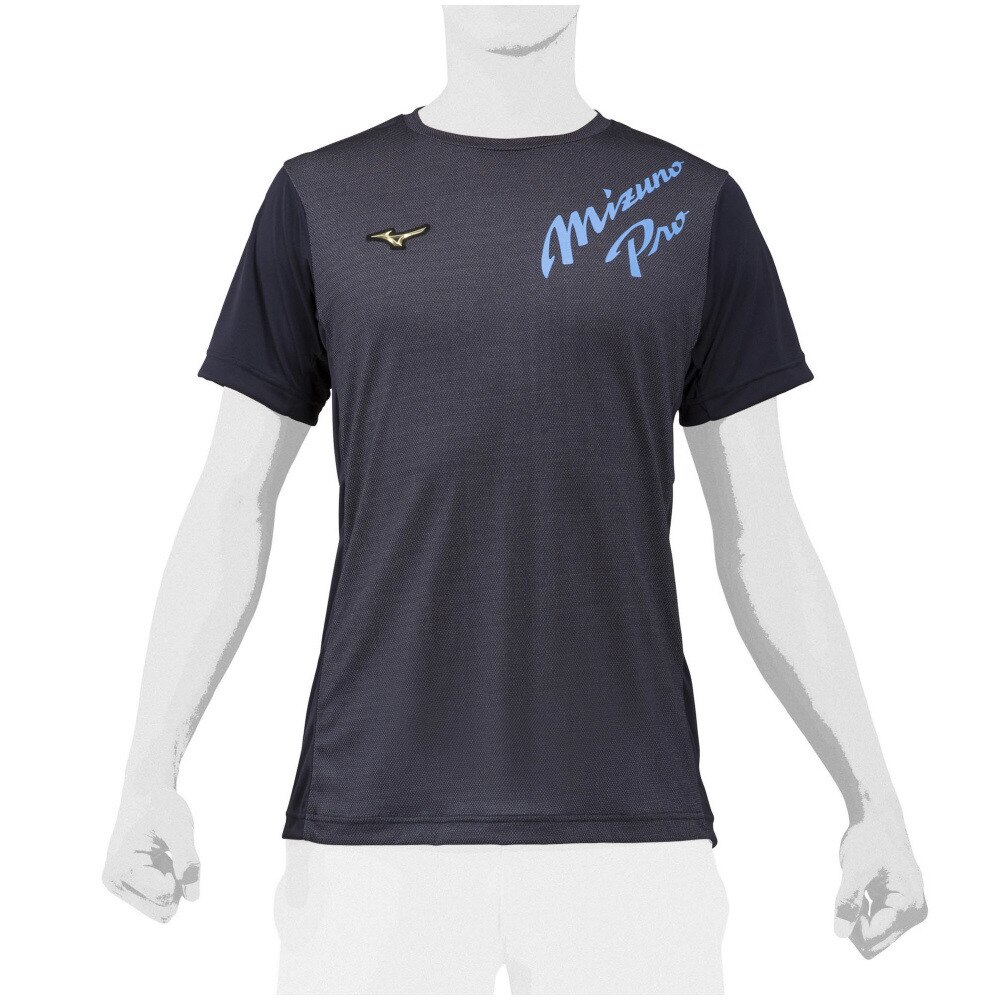 ミズノ（MIZUNO）（メンズ）野球ウェア ミズノプロ KUGIKI ICE Tシャツ 12JA2T8114 夏用 冷感 速乾