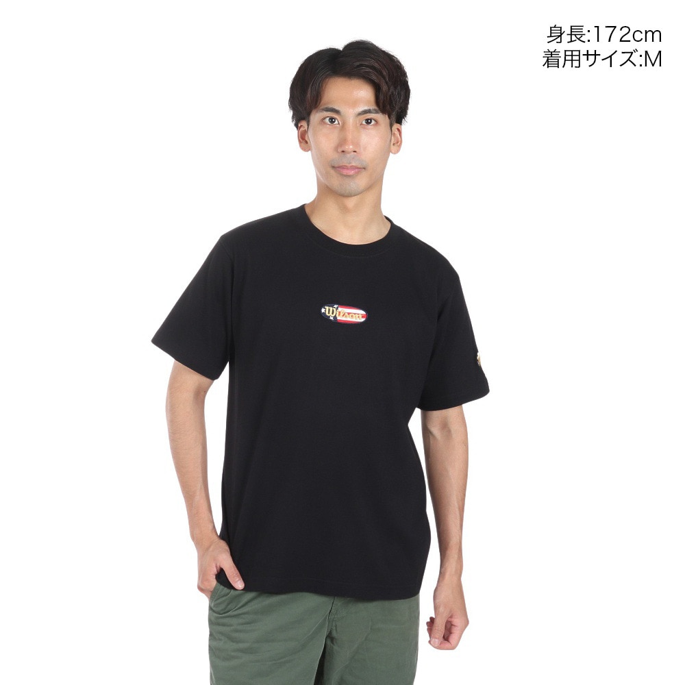 ウイルソン（Wilson）（メンズ）野球ウェア ショートスリーブTシャツ BK/USA WB6029401