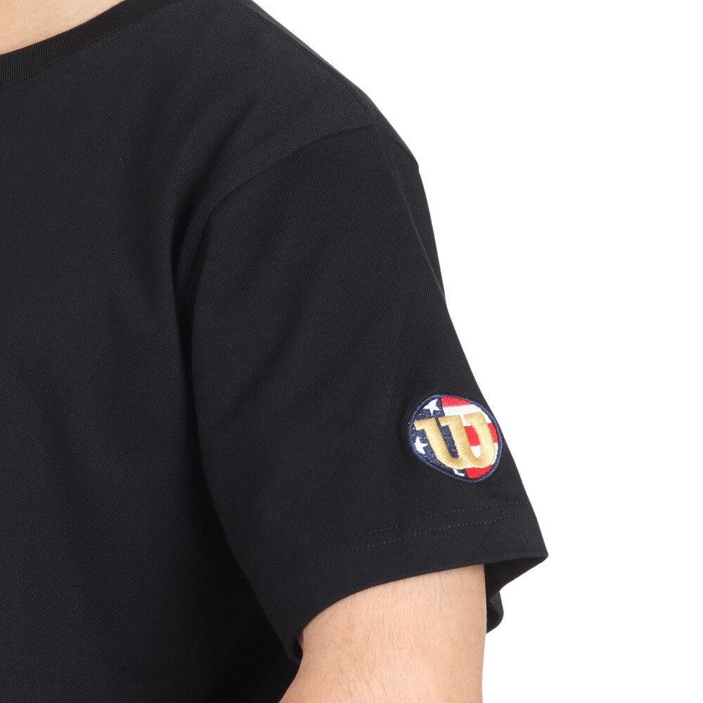 ウイルソン（Wilson）（メンズ）野球ウェア ショートスリーブTシャツ BK/USA WB6029401