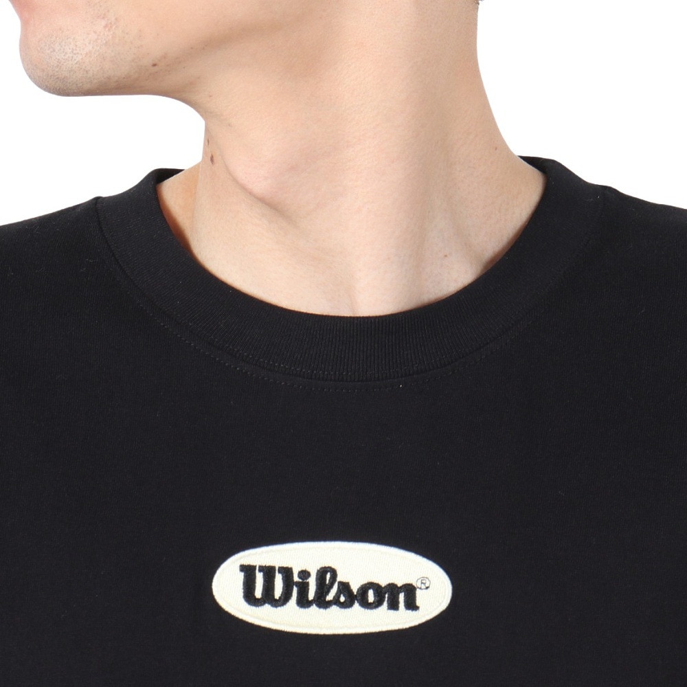 ウイルソン（Wilson）（メンズ）野球ウェア 半袖Tシャツ BK/BL WB6029405